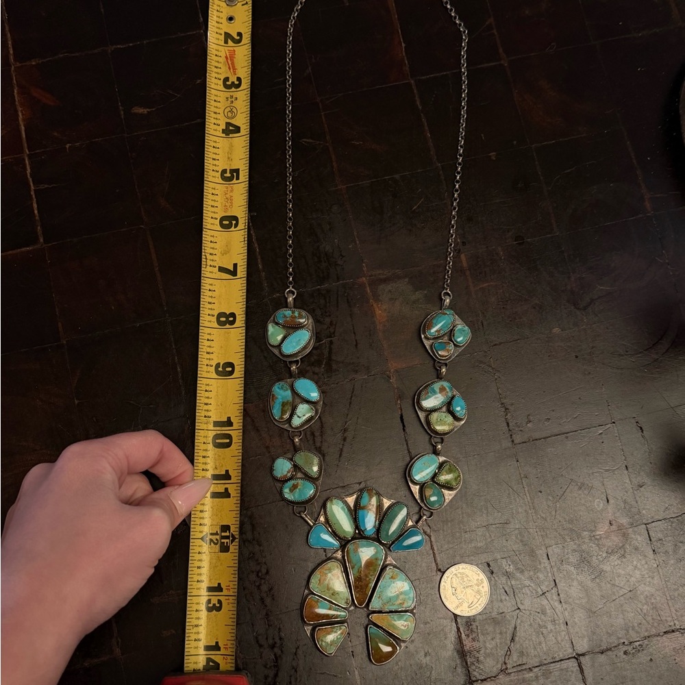 Custom Made Turquoise Necklace - Picture 4 of 4